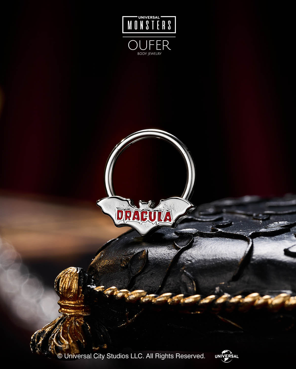 MONSTER × OUFER DRACULA Sliver Bat Septum Ring