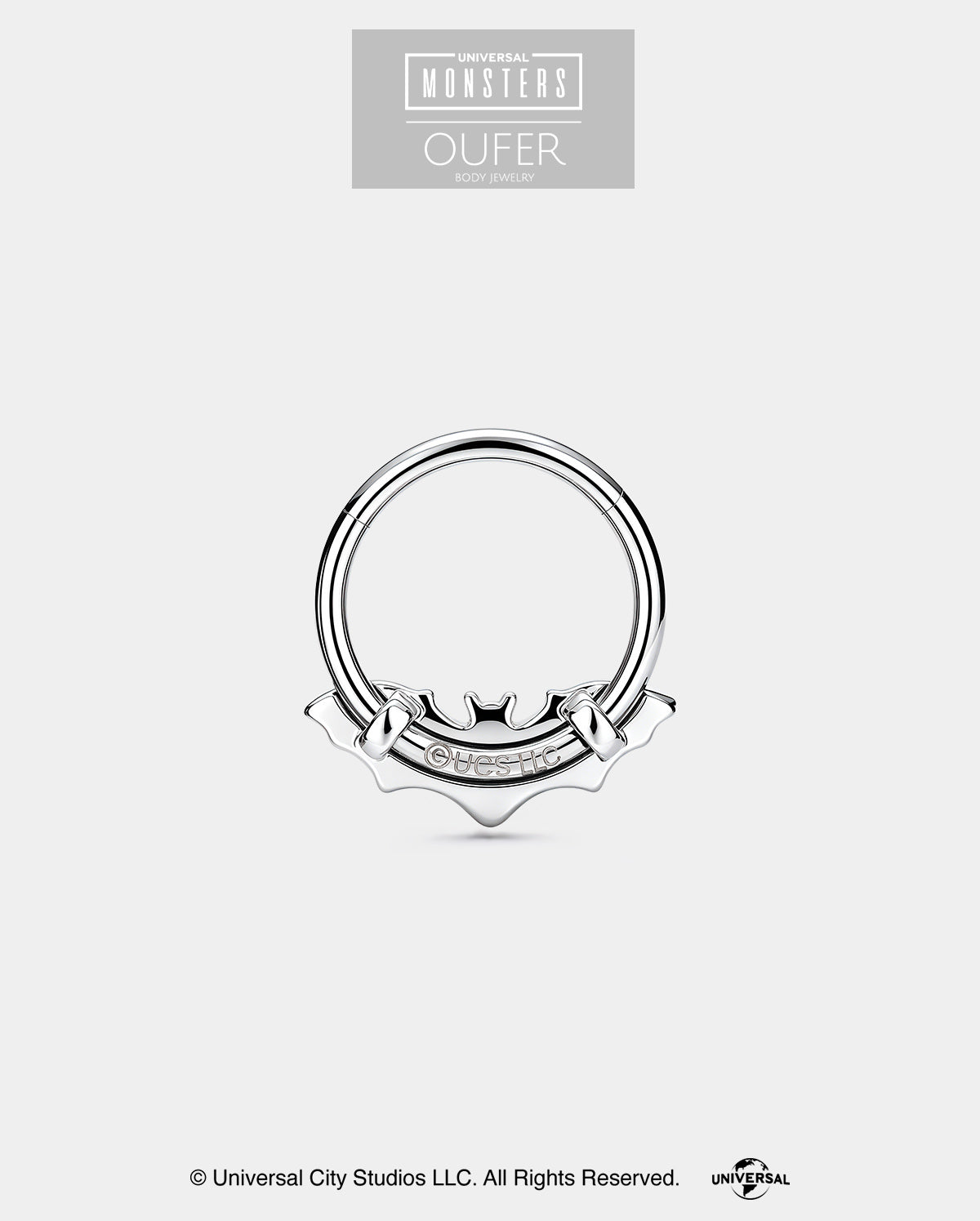 MONSTER × OUFER DRACULA Sliver Bat Septum Ring