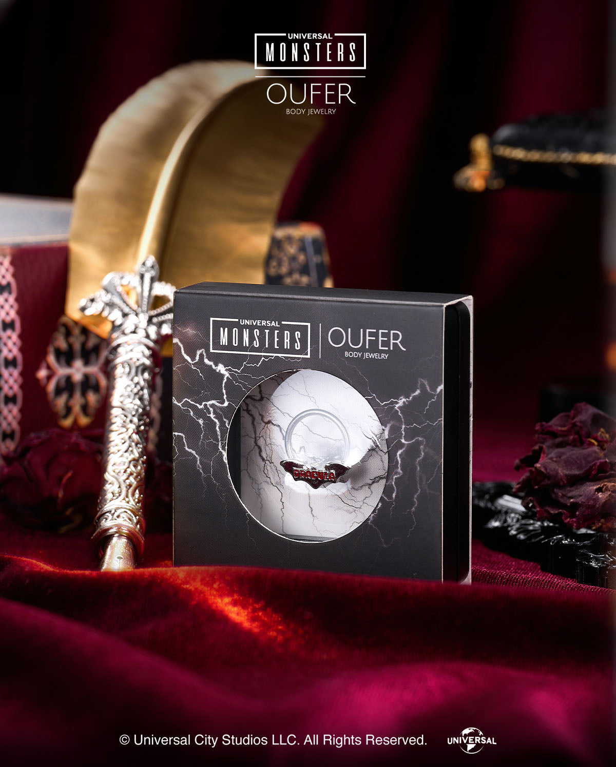 MONSTER × OUFER DRACULA Sliver Bat Septum Ring