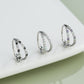 CZ and opal double nose ring 