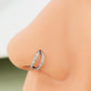 double opal nose piercing