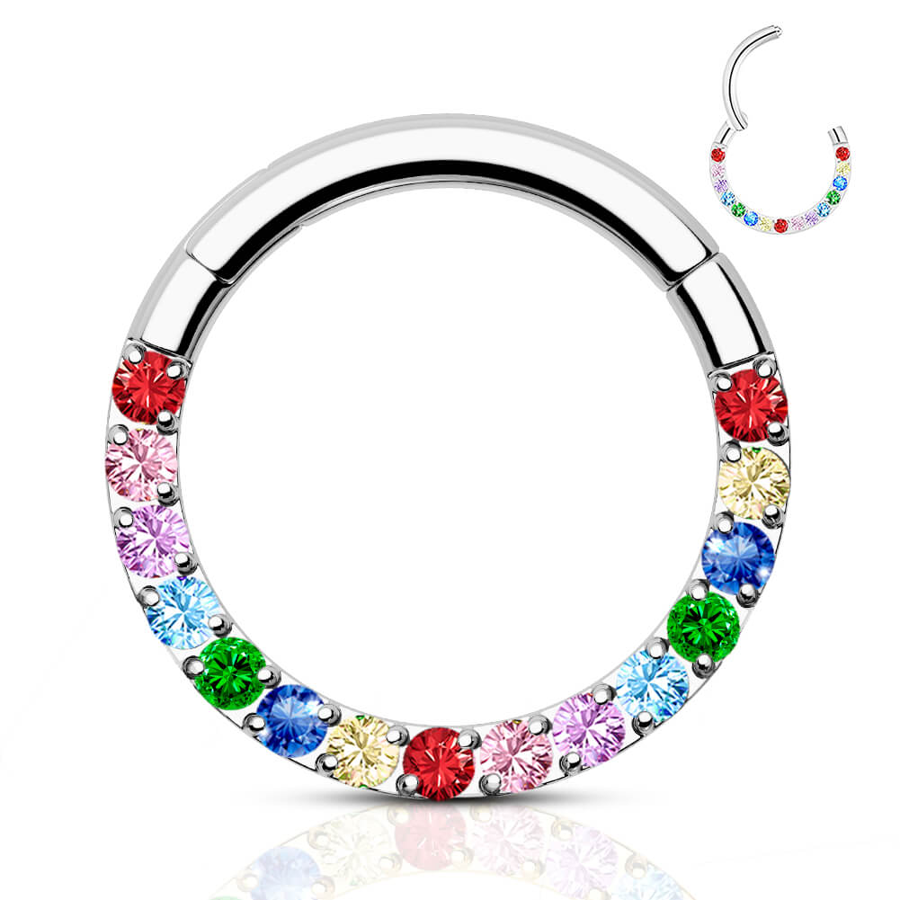 colorful septum jewelry