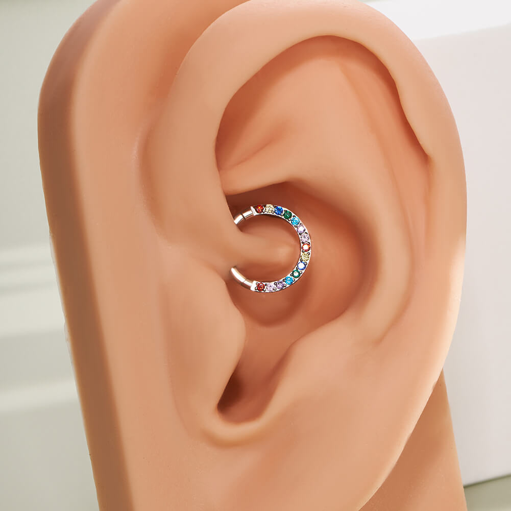 colorful daith earring