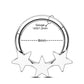 16g star septum ring 