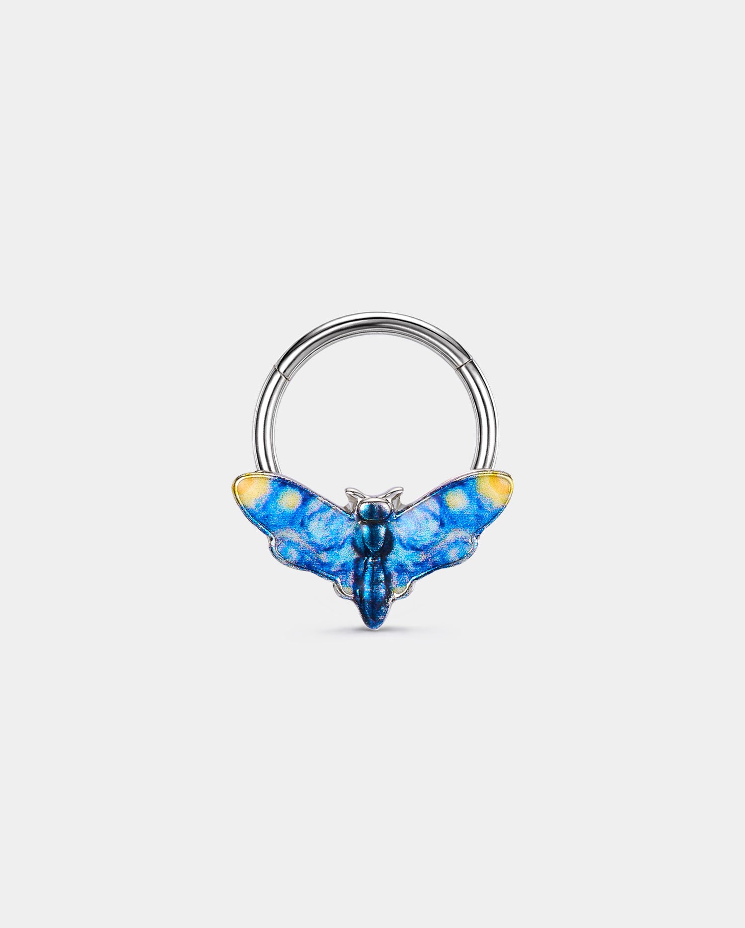 Starry Night Moth septum ring