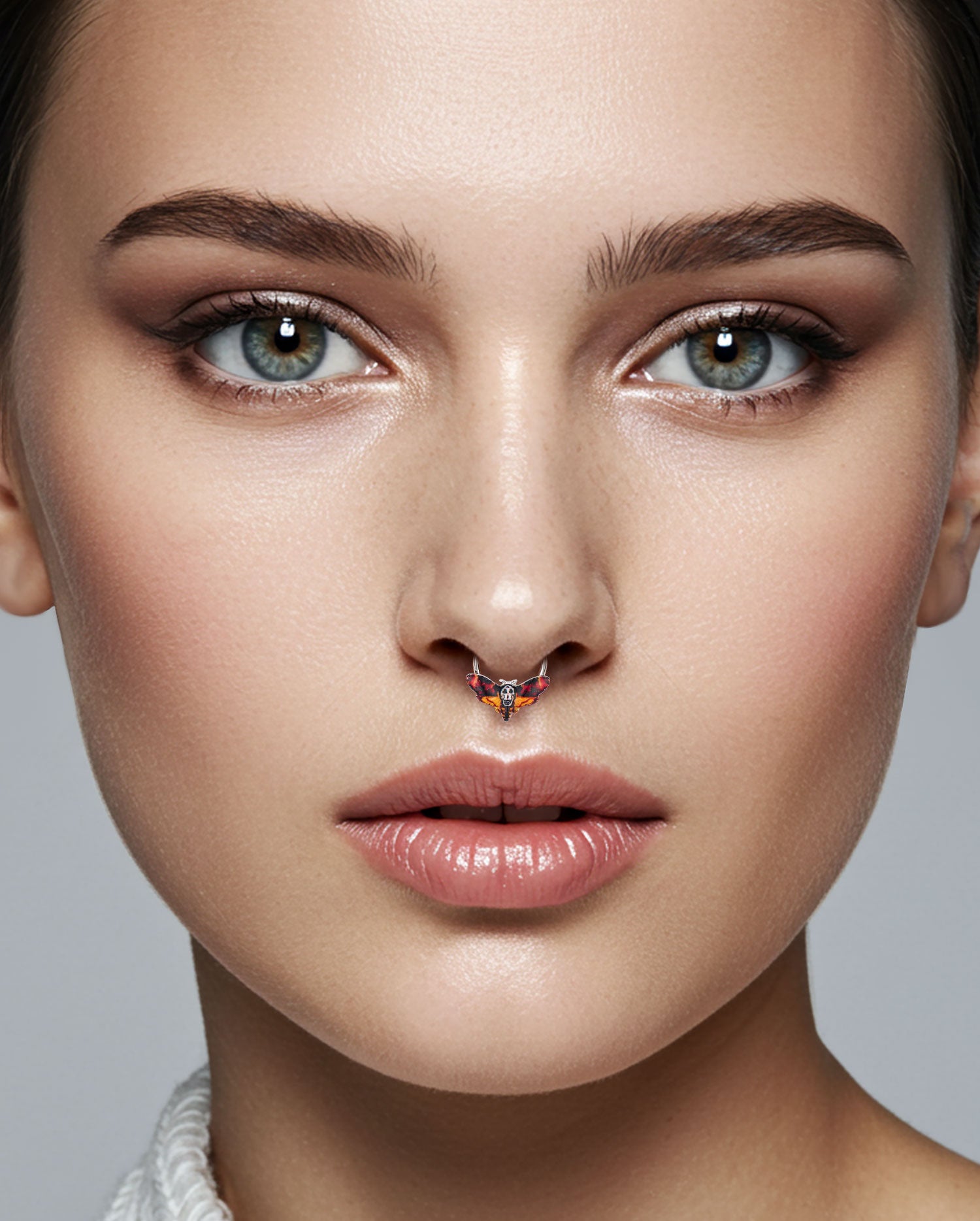 Death’s-Head Moth septum piercing