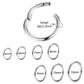 18G Minimalist Hinged Segment Nose Hoop