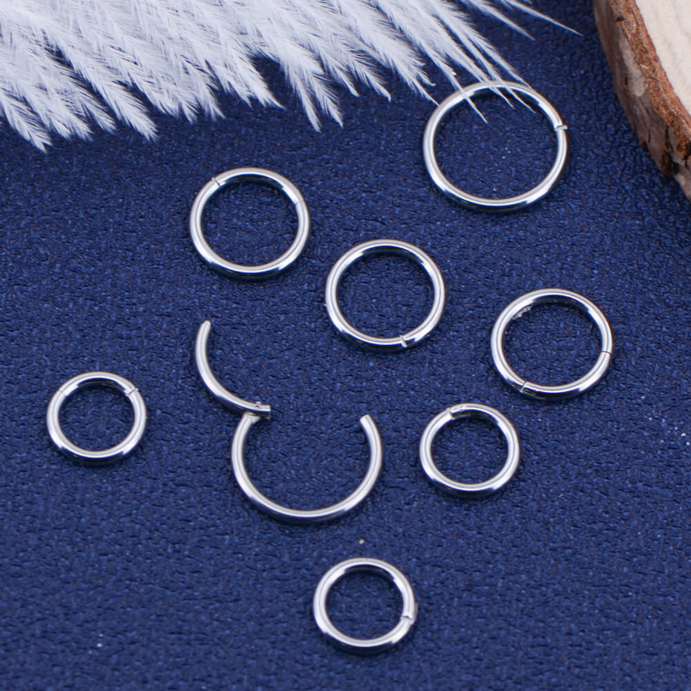 18G Minimalist Hinged Segment Nose Hoop