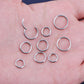 18G Minimalist Hinged Segment Nose Hoop
