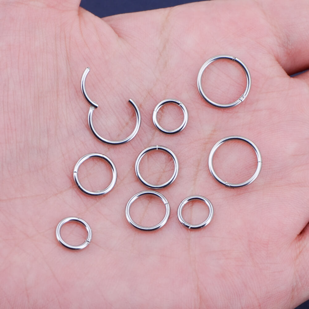 18G Minimalist Hinged Segment Nose Hoop
