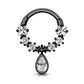 12 Colors 16G Dangle Diamond Septum Jewelry
