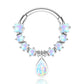 opal diamond septum ring