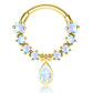 12 Colors 16G Dangle Diamond Septum Jewelry