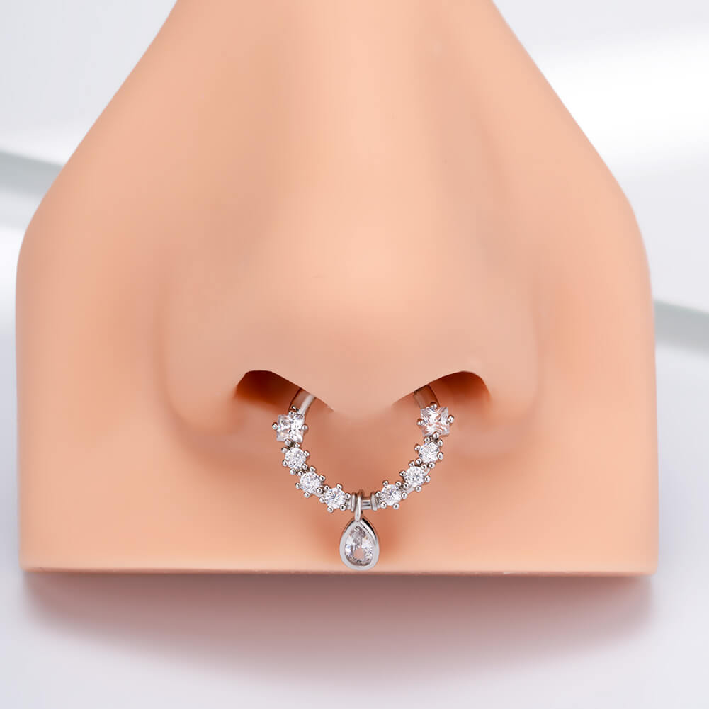diamond septum piercing