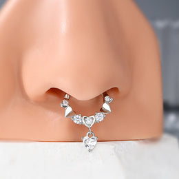 Anello Setto OUFER 16G Acciaio 316L Con CZ Trasparente - 8 Mm, Piercing Helix E Daith - Foto 5