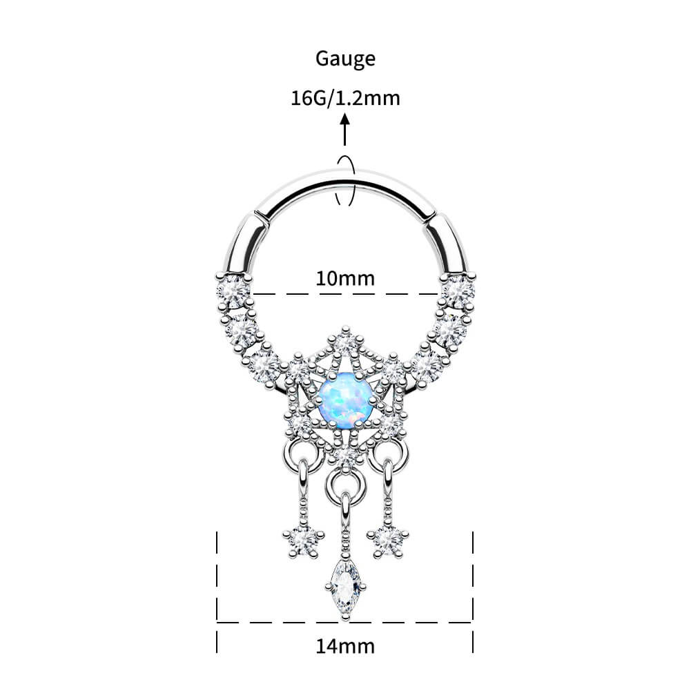 10mm dreamcatcher septum jewelry 