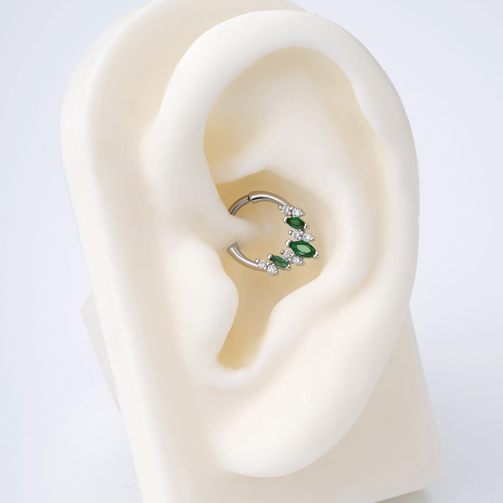 emerald daith earring