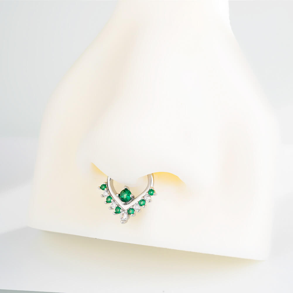 green septum piercing