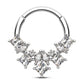 oufer gemstone septum ring