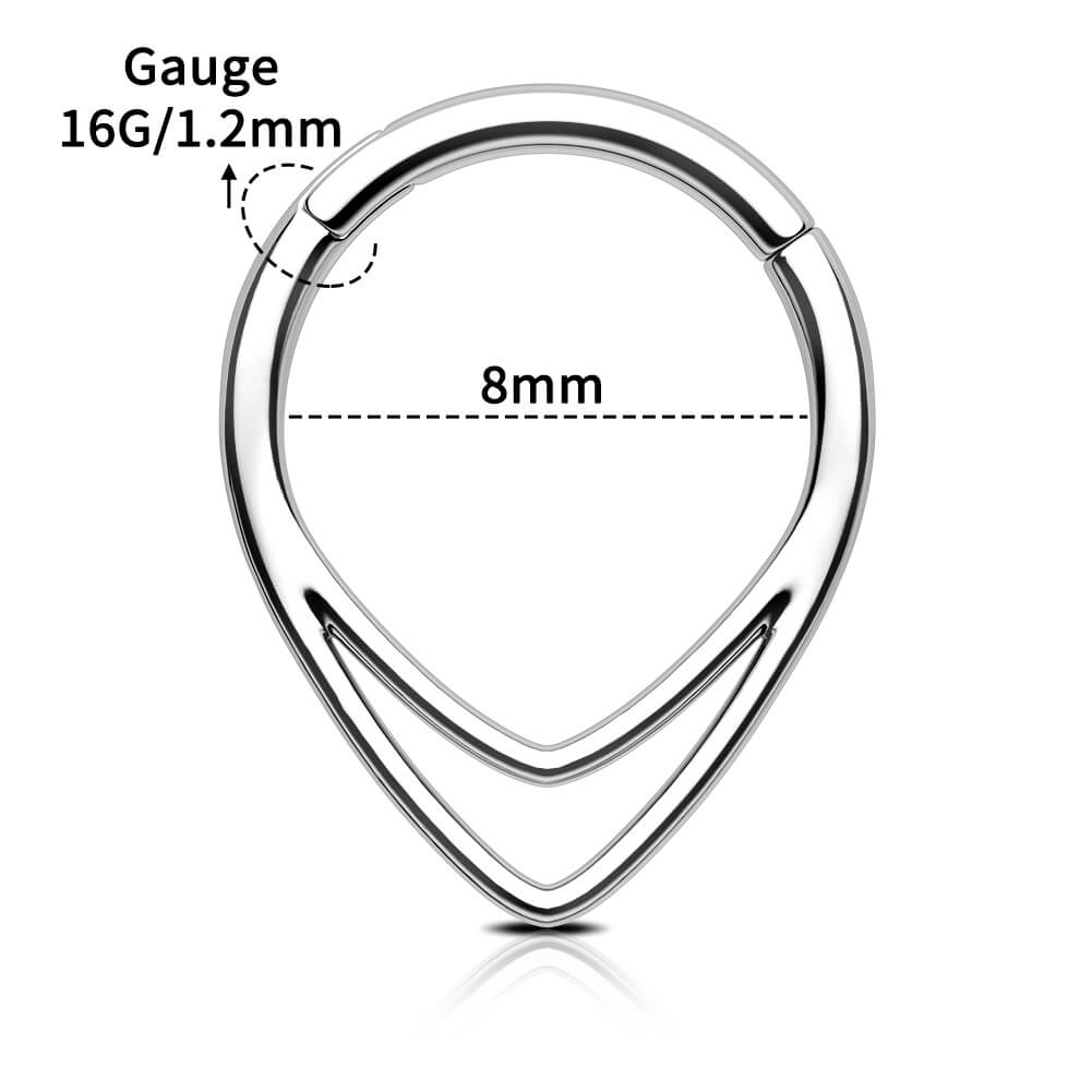 16g triangle septum ring