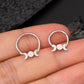 stainless steel moon phase septum ring