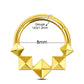 8mm square septum ring