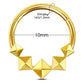 10mm square septum ring