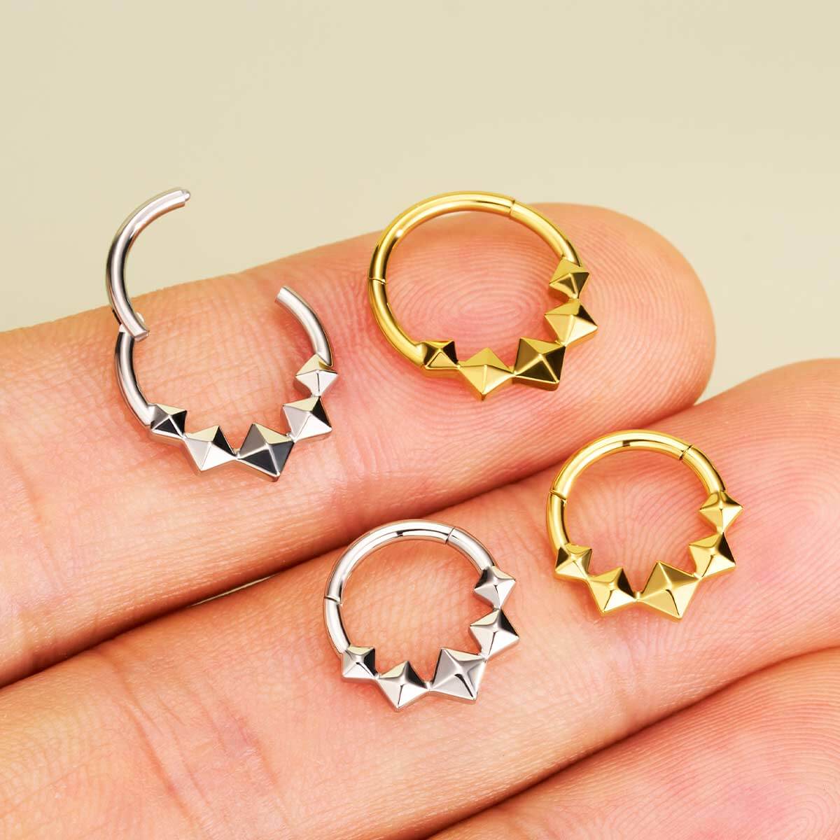 segment square septum ring
