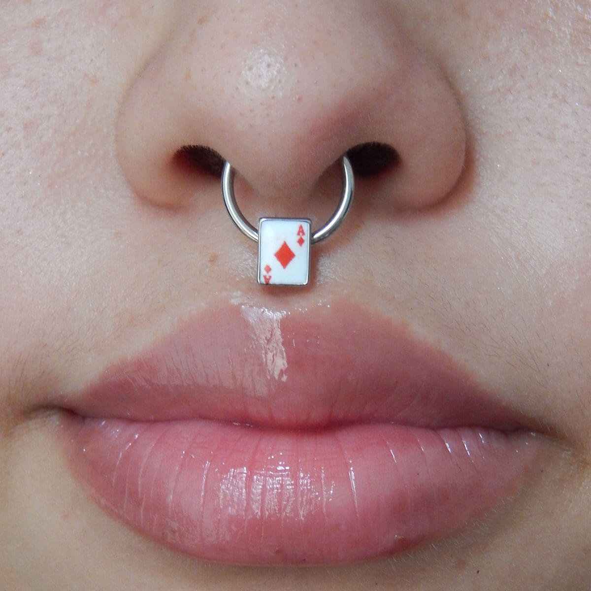 diamond septum piercing