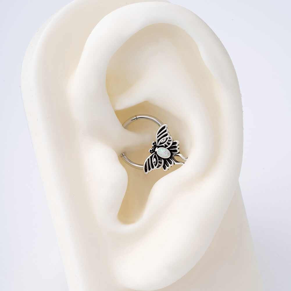 moth daith earring