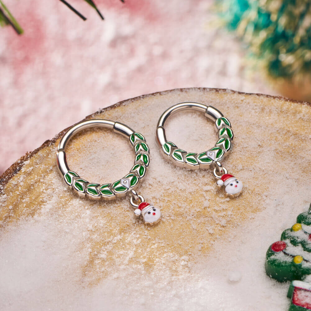 christmas septum jewelry