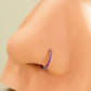 purple nostril piercing