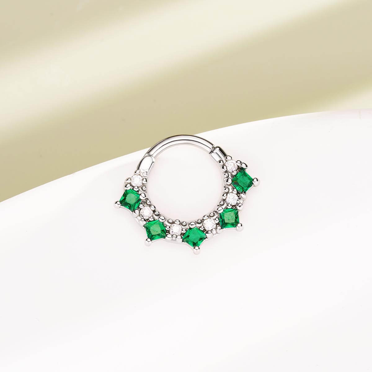 gemstone septum ring