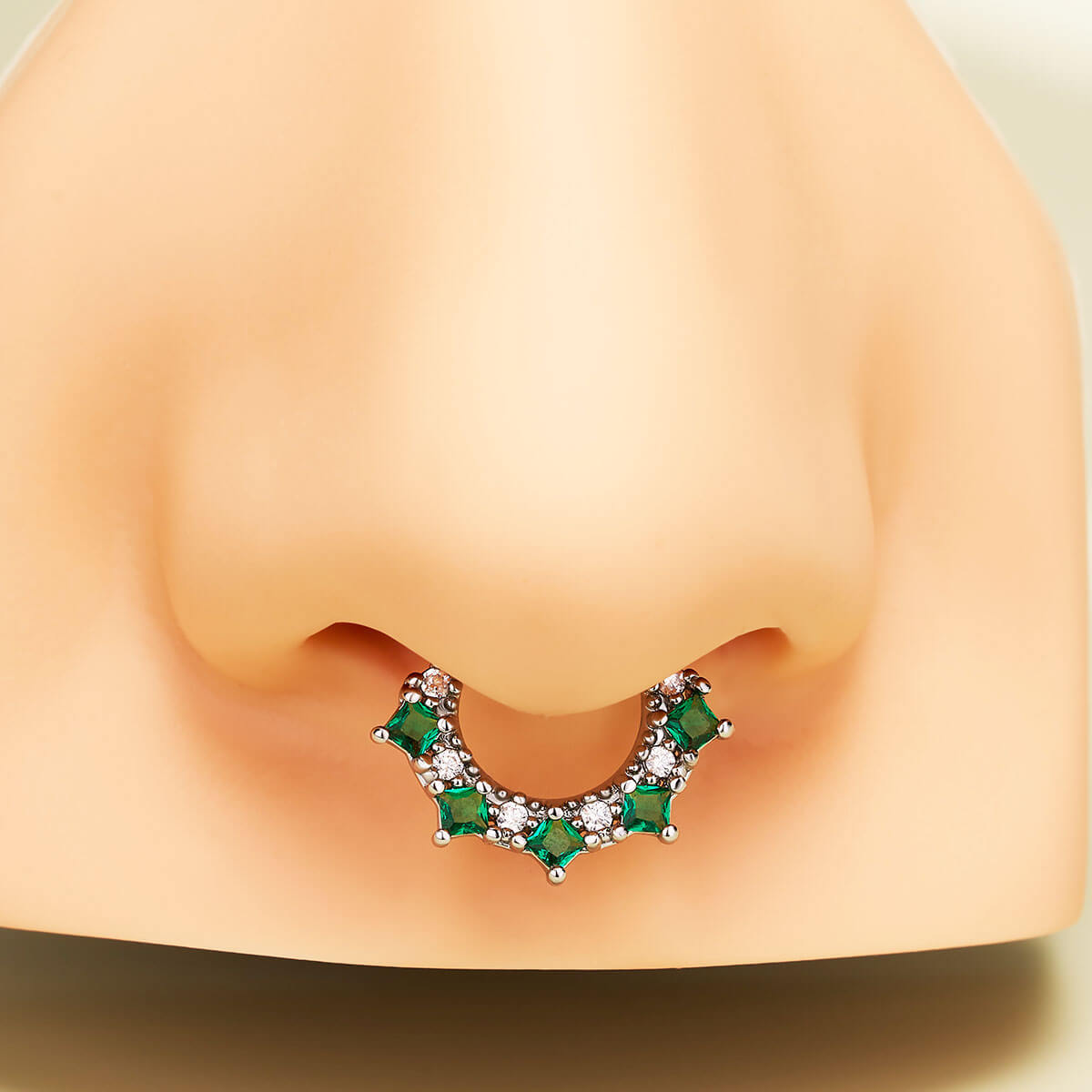 gemstone septum piercing