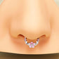 butterfly and sakura septum piercing 