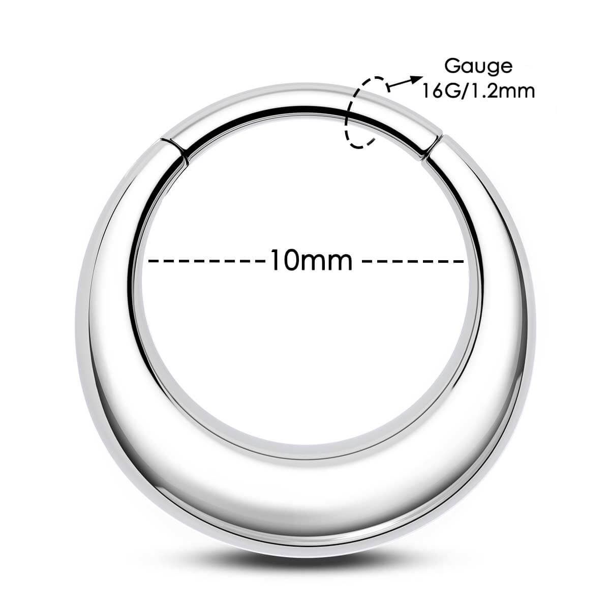 10mm thick septum ring