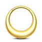 gold thick septum ring