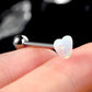 titanium opal tongue ring