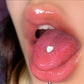 heart opal tongue piercing