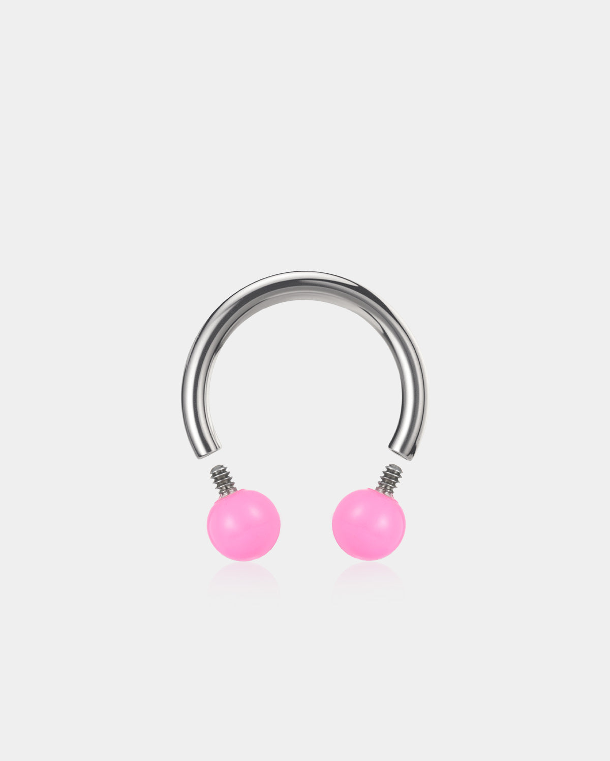 Pink Internally Threaded Titanium CBR Septum Ring Set