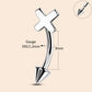 8mm cross eyebrow ring