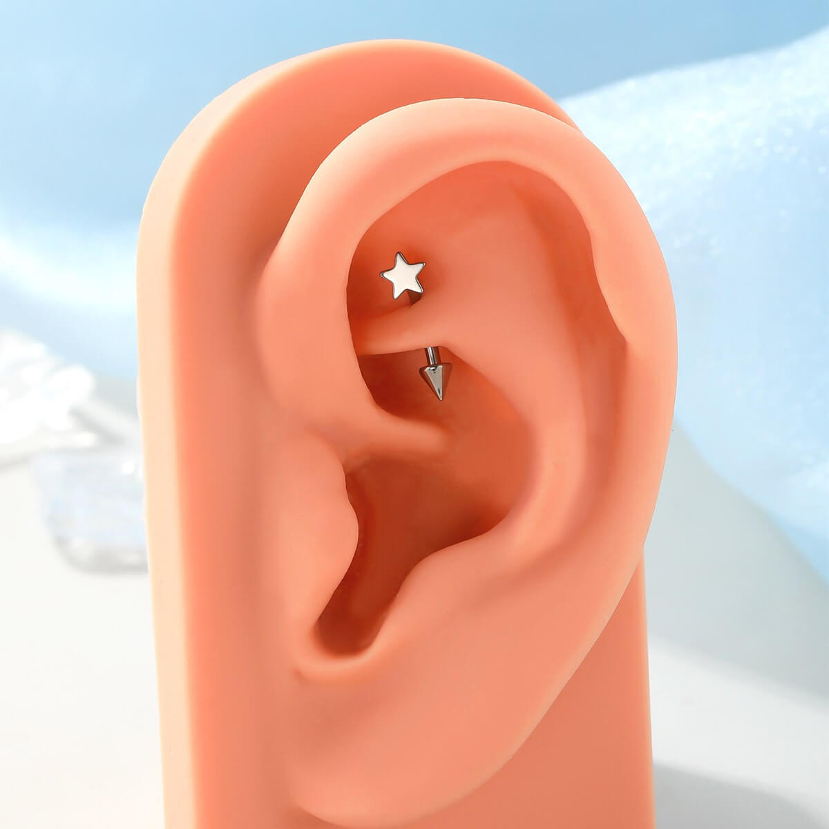 star rook piercing stud