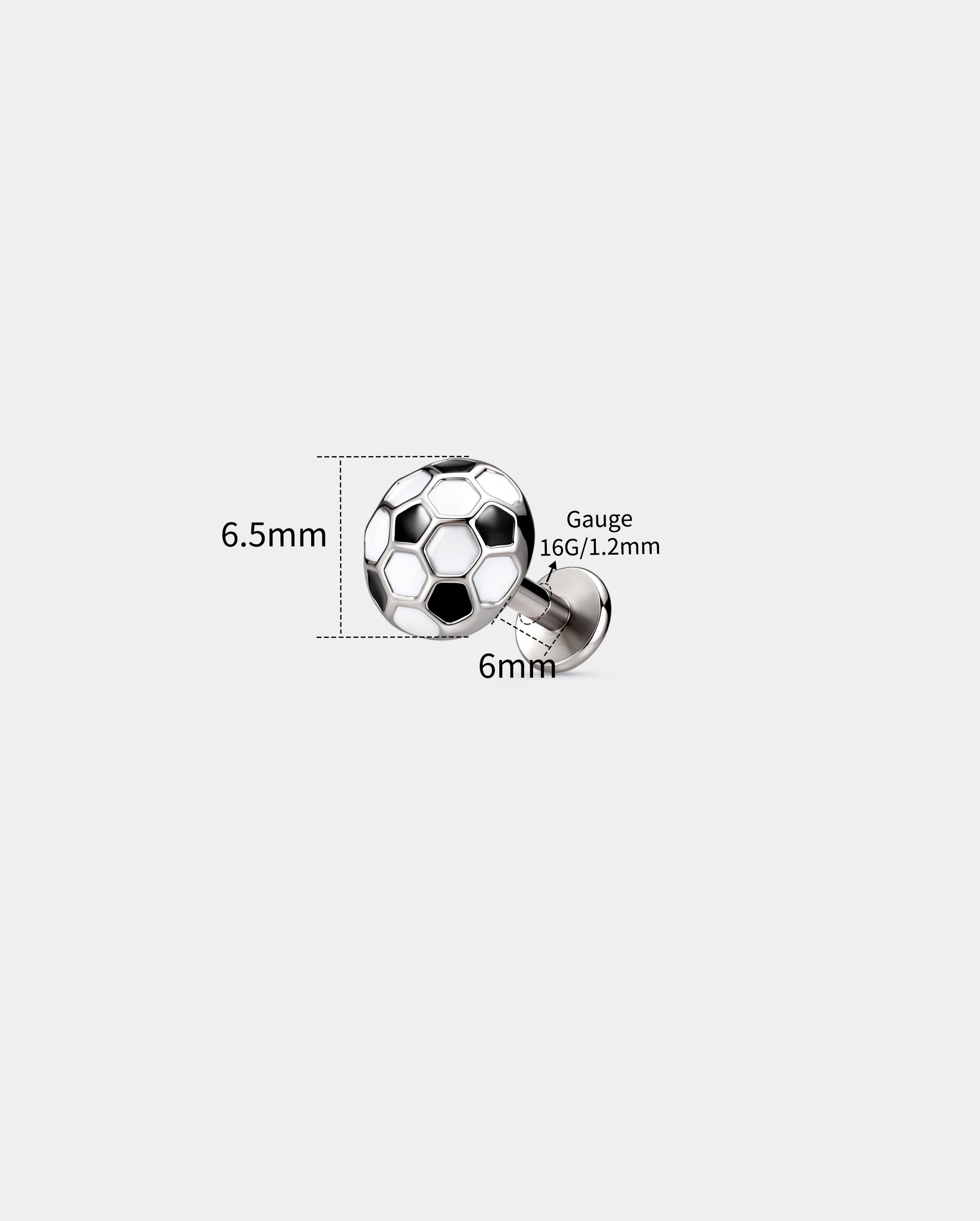 16g soccer helix stud 