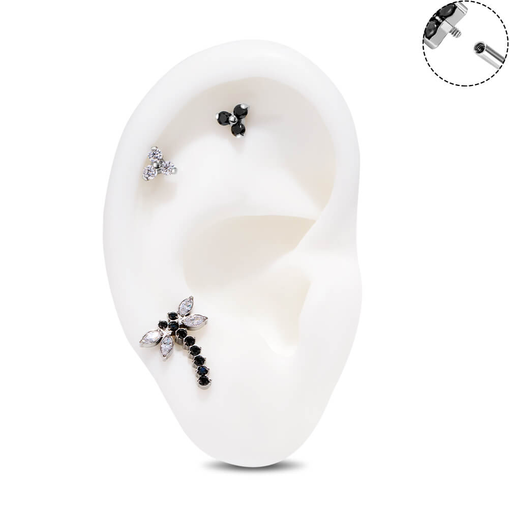 flat back cartilage helix earring