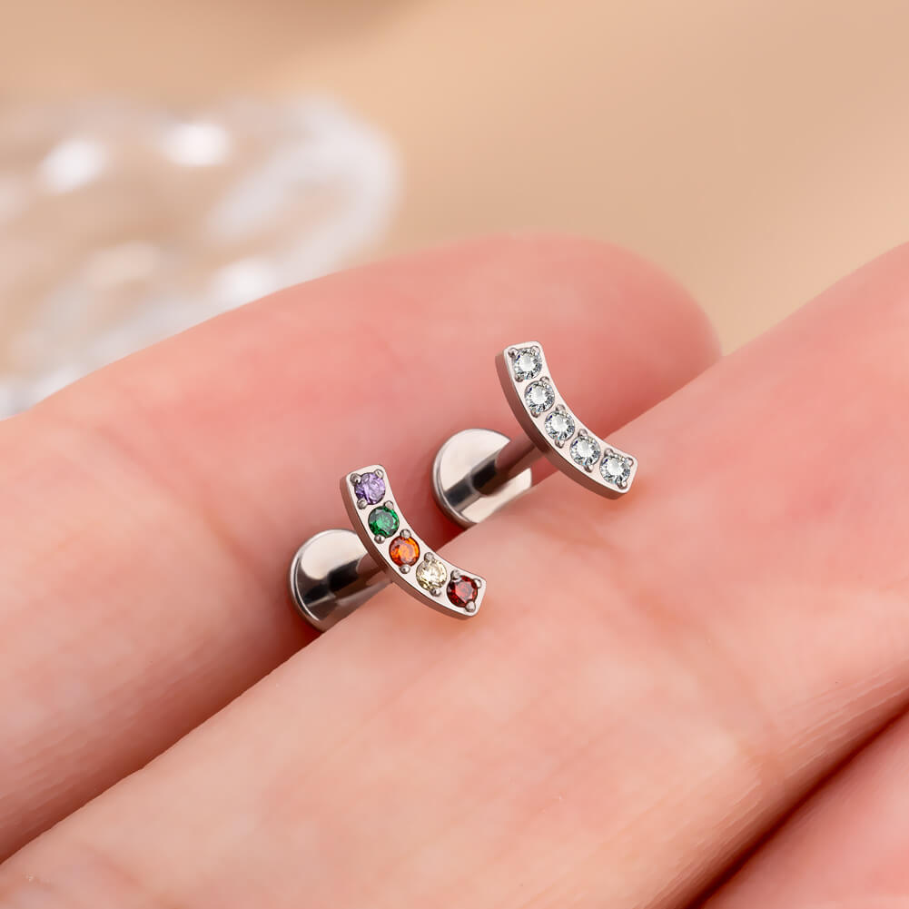 curved cartilage earring