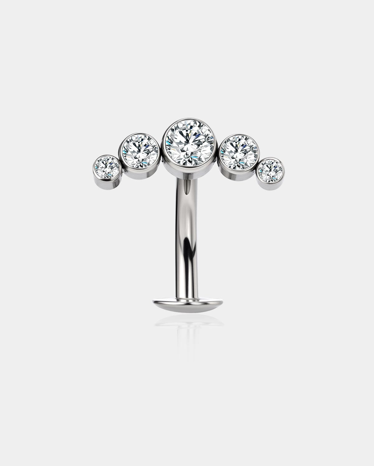 titanium threadless belly ring 