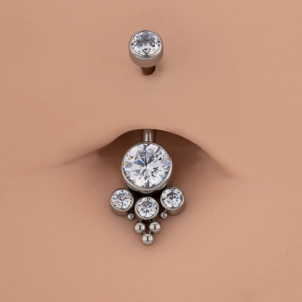 titanium belly piercing