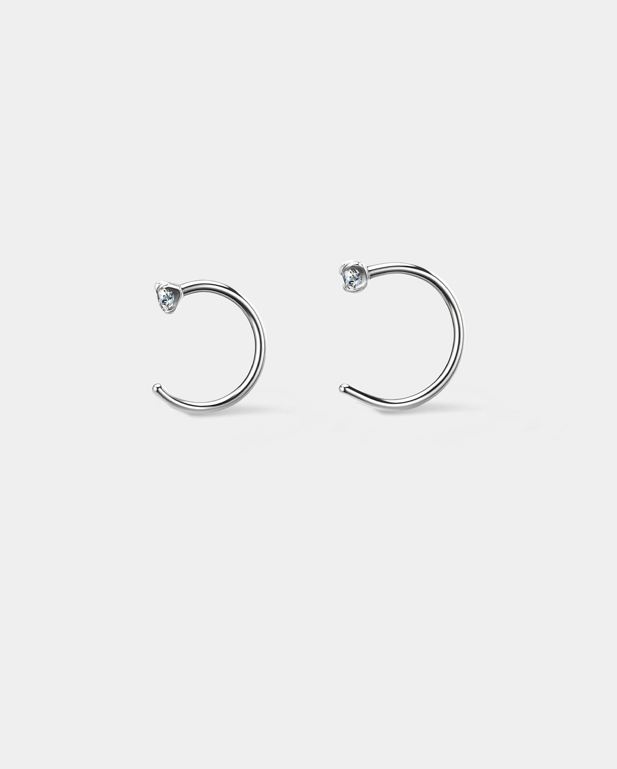 titanium nose ring half hoop