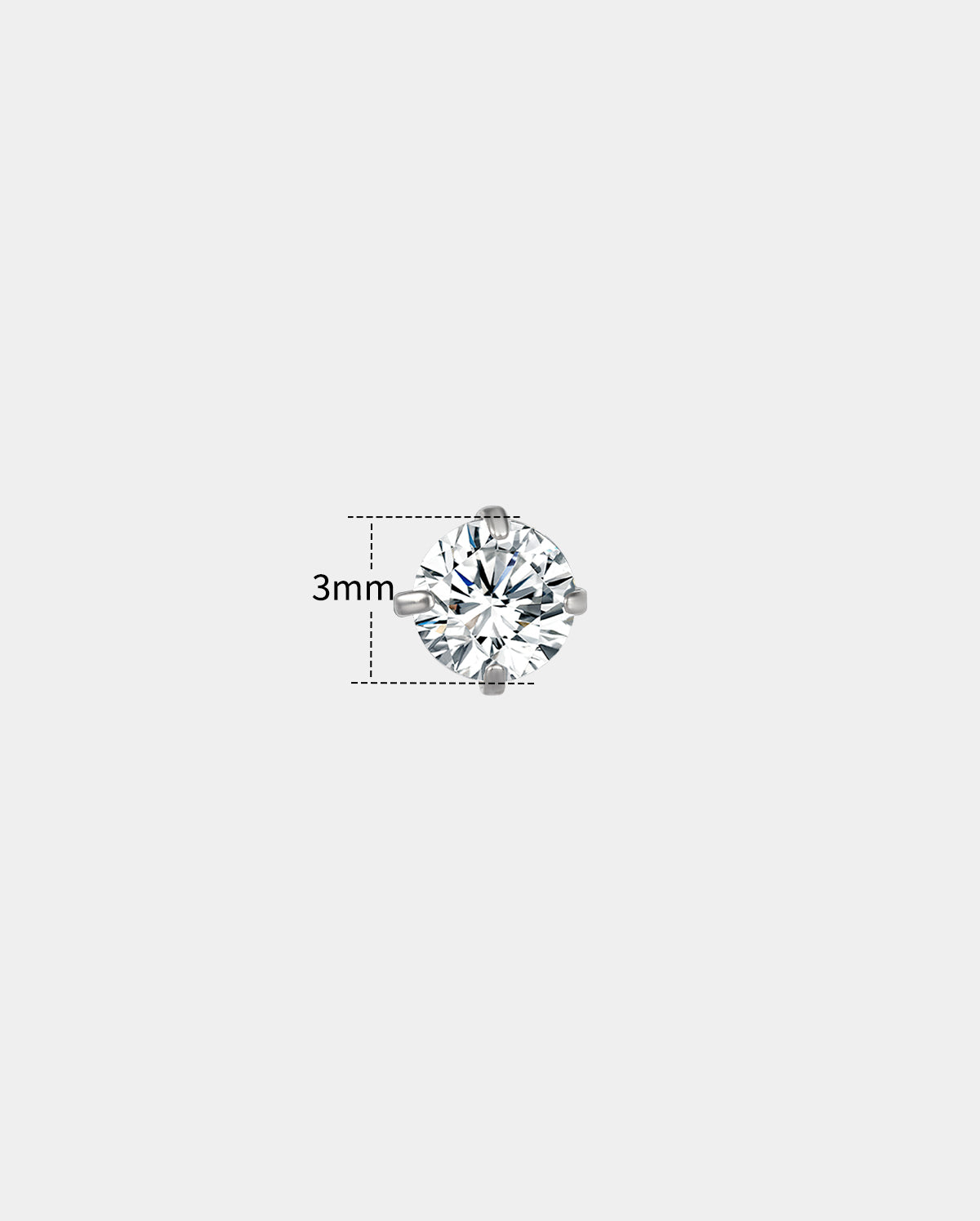 3mm nose studs
