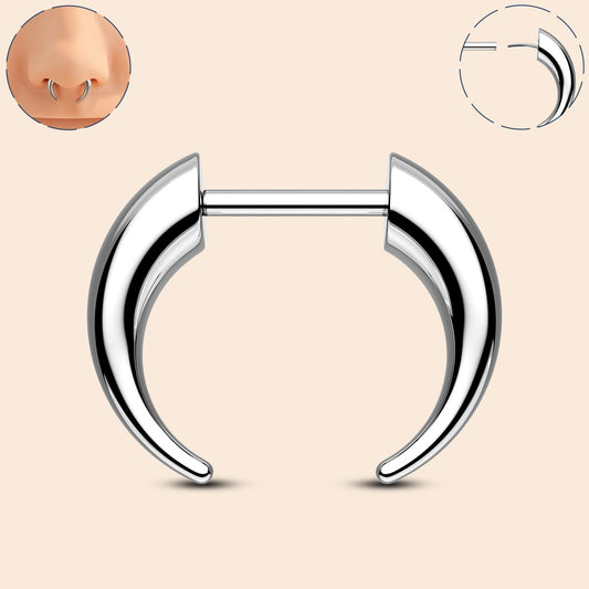 oufer fake gauge septum piercing